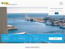 Tablet Screenshot of nordaapartamenty.com